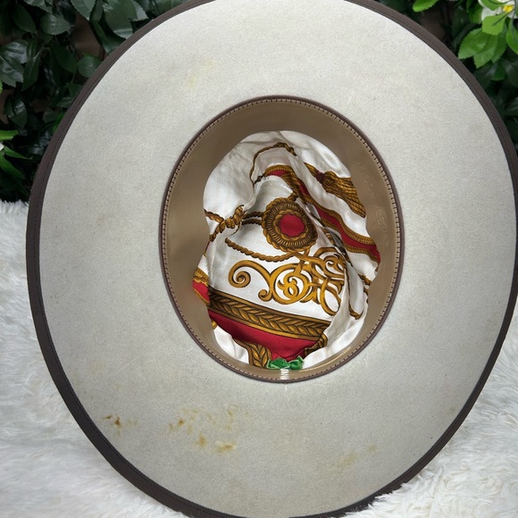 Chic Cream Fedora with Brown Details main image 4